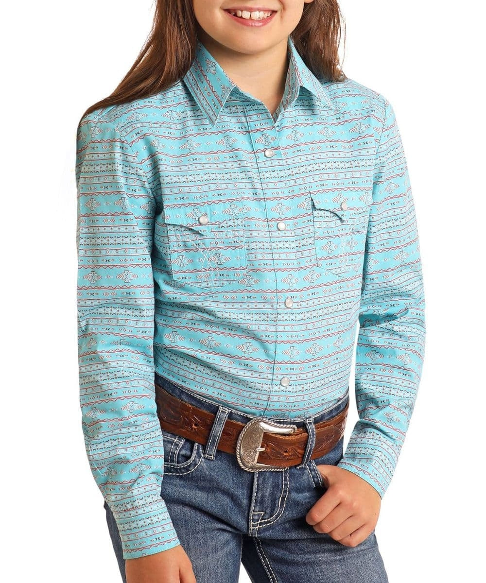 Panhandle Youth Slim Long-Sleeve Snap Shirt