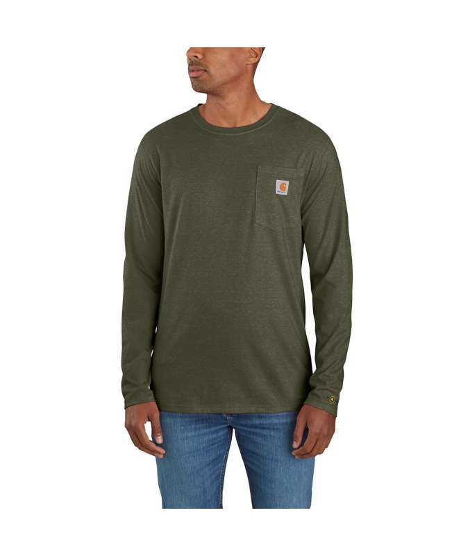 Carhartt Men's Force Relaxed Fit Midweight Long-Sleeve Pocket T-Shirt BIG & TAll