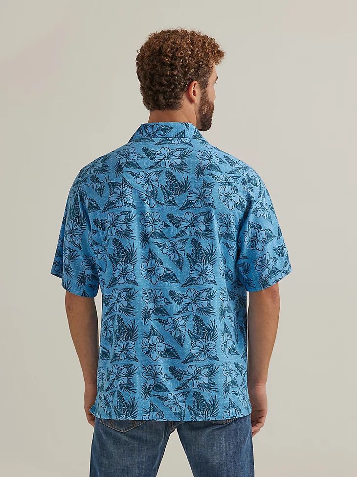 Wrangler Men's Coconut Cowboy Snap Front Camp Shirt