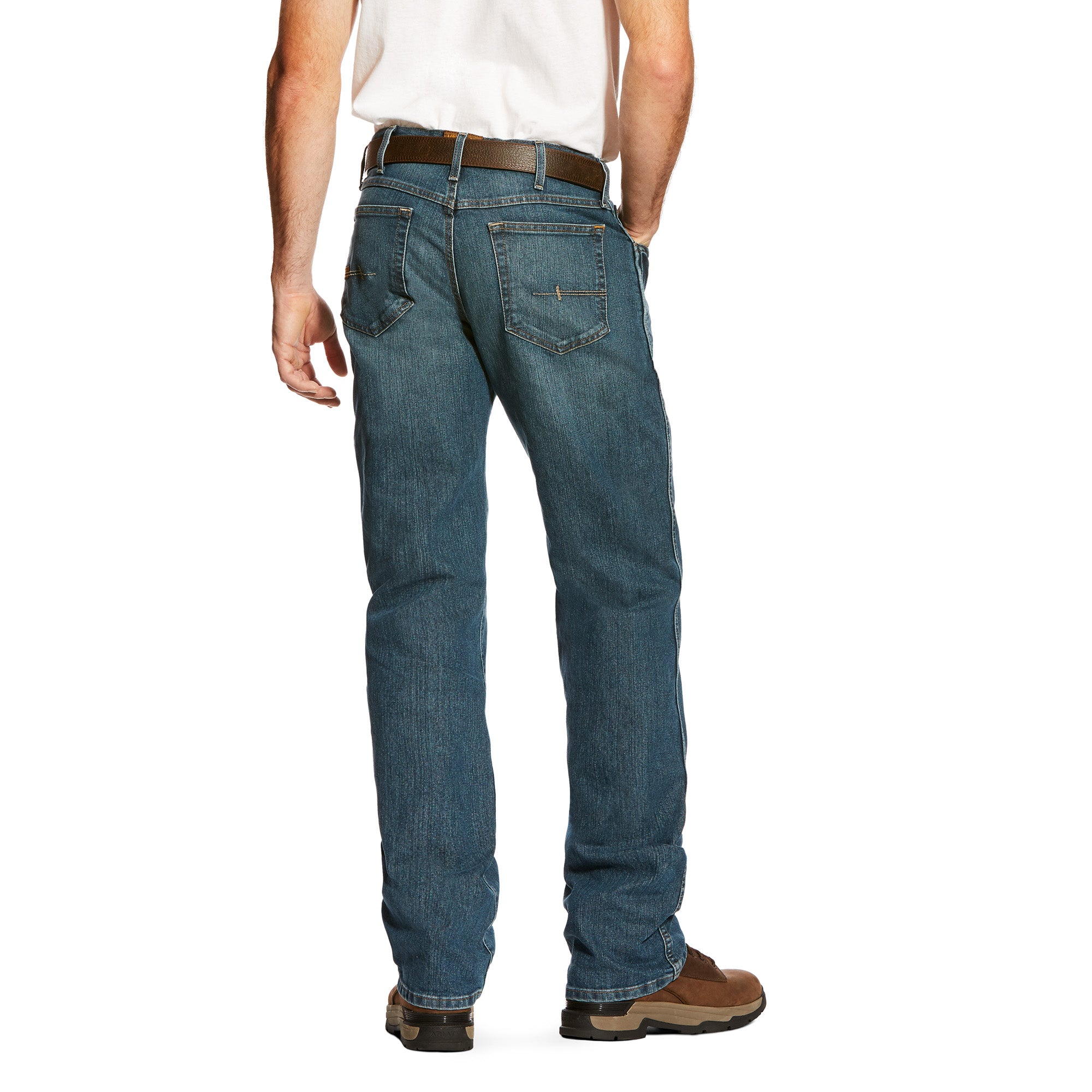 Ariat Men's Rebar M4 Low Rise DuraStretch Fashion Boot Cut Jean