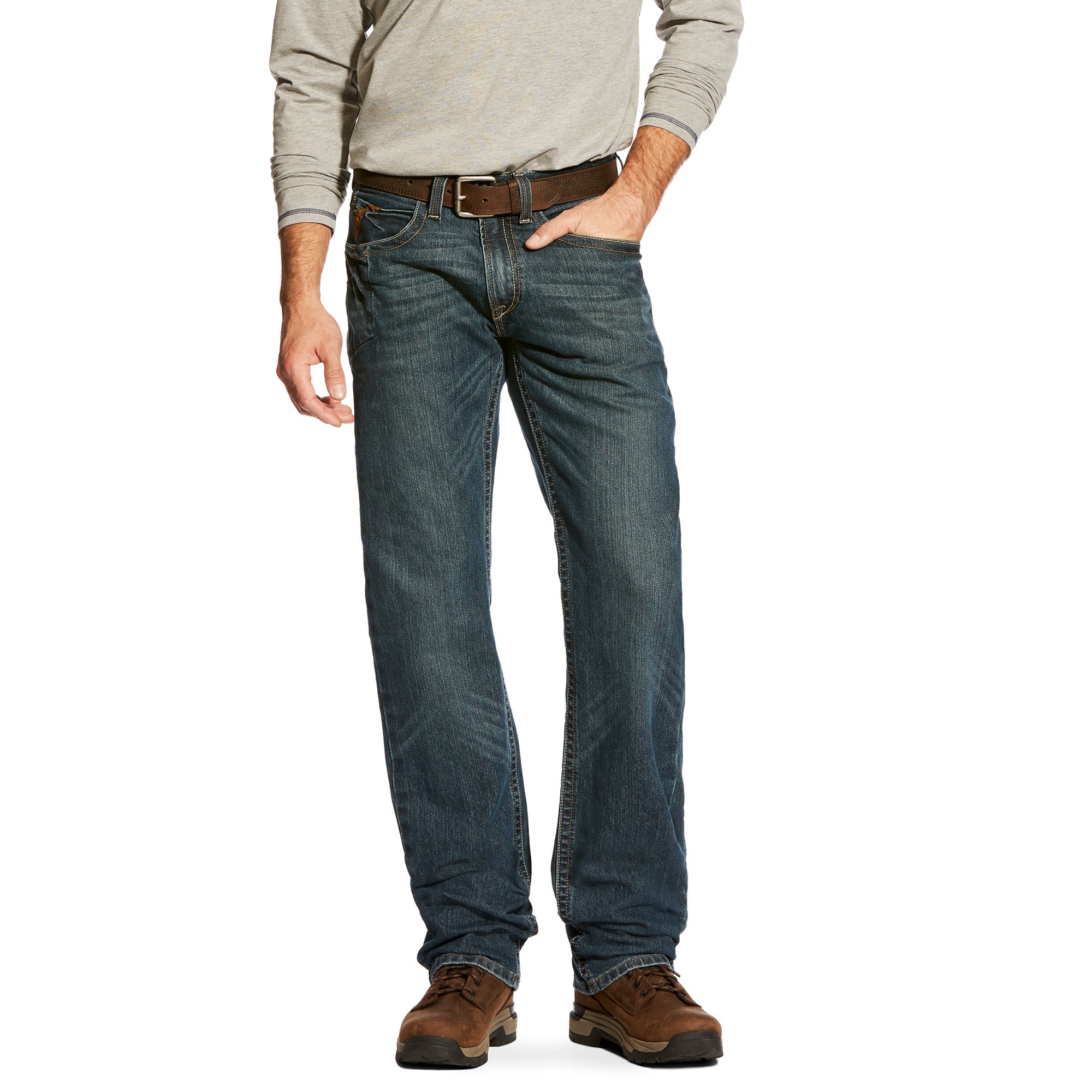 Ariat Men's Rebar M5 Slim DuraStretch Edge Stackable Straight Leg Jean BIG