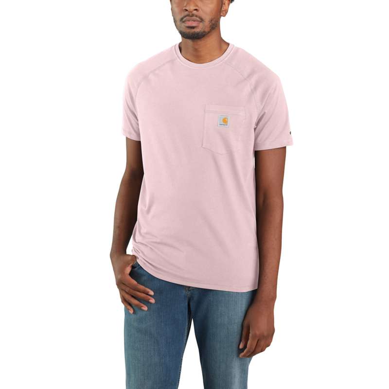 CARHARTT MEN'S FORCE COTTON DELMONT SHORT-SLEEVE T-SHIRT - CREPE V15