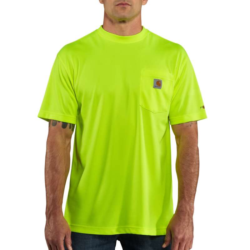 Carhartt Men's Force Color Enhanced Short-Sleeve T-Shirt - BRITE LIME 323