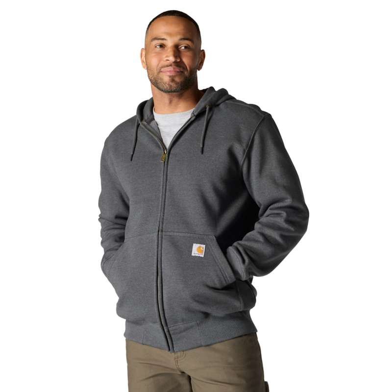 Carhartt Men's Paxton Heavyweight Hooded Zip-Front Sweatshirt - CARBON 026