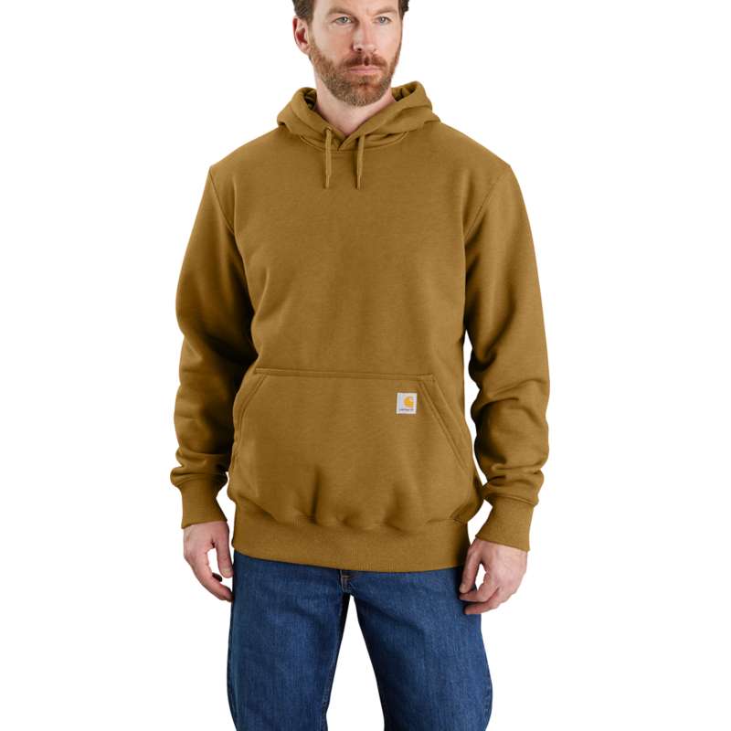 Carhartt Men's Paxton Heavyweight Hooded Sweatshirt - OAK BROWN B35