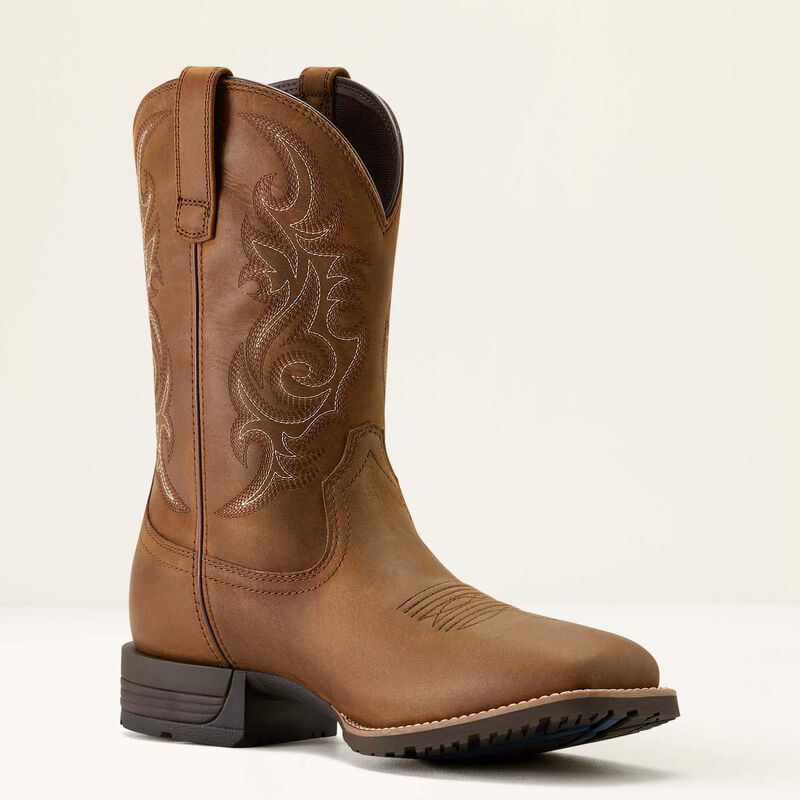 Ariat Men's Hybrid Ranchway Waterproof Wide Square Toe Cowboy Boot