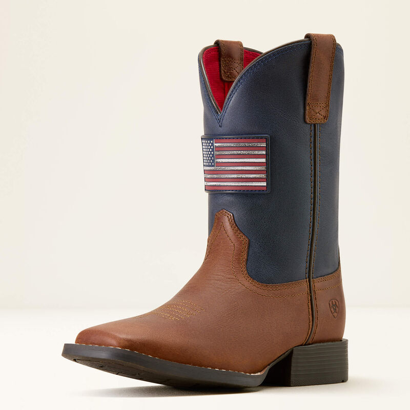 Ariat Kid's Freedom Rider Wide Square Toe Western Boot