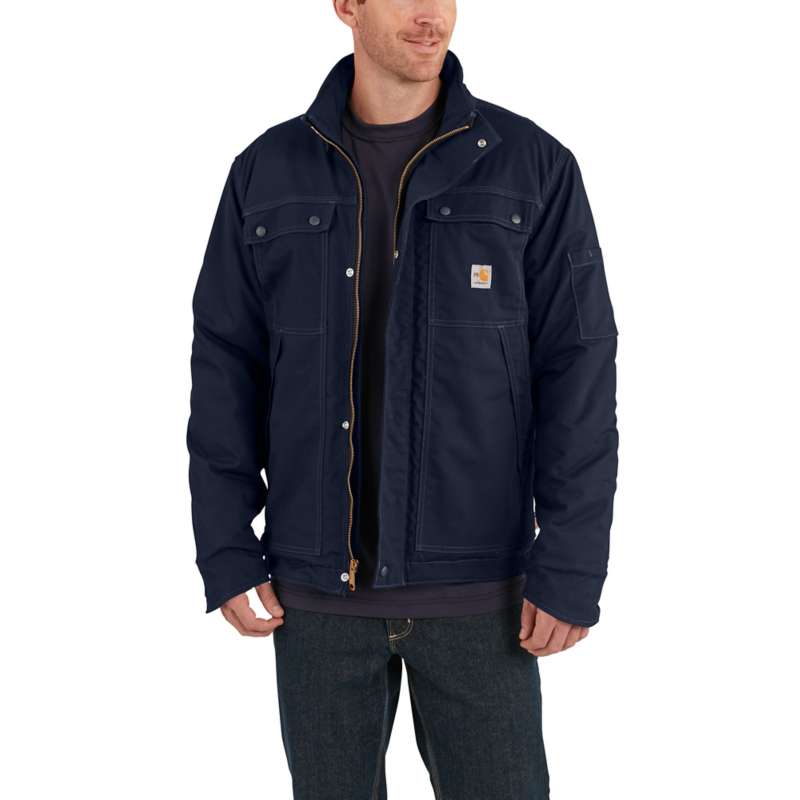Carhartt Men's Full Swing Quick Duck Flame-Resistant Coat - DARK NAVY 410
