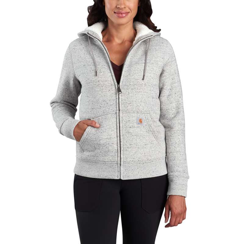 Carhartt Women's Clarksburg Sherpa-Lined Hoodie - ASPHALT E07