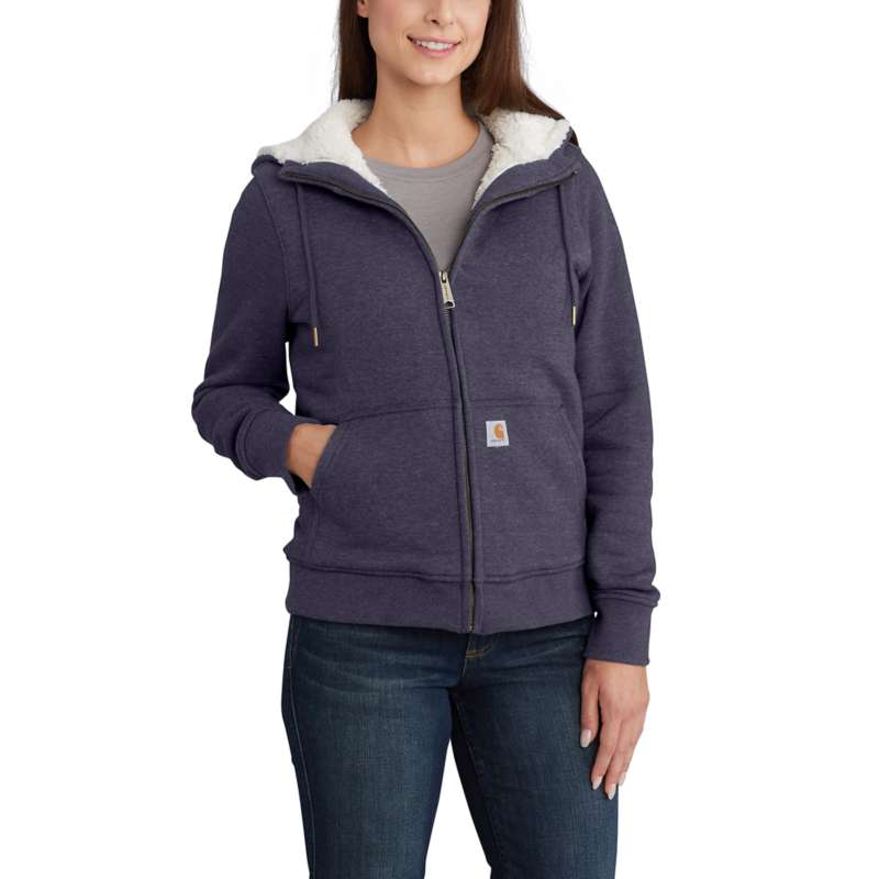 Carhartt Women's Clarksburg Sherpa-Lined Hoodie - GRAYSTONE V11