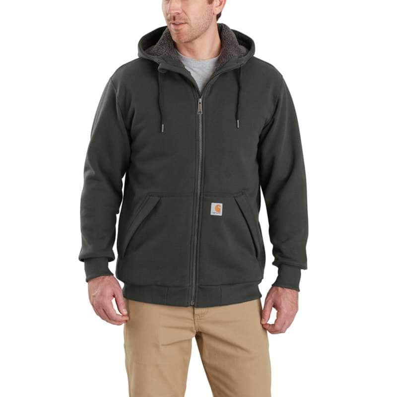 Carhartt Men's Rain Defender Rockland Sherpa-Lined Hooded Sweatshirt BIG & TALL - PEAT 306