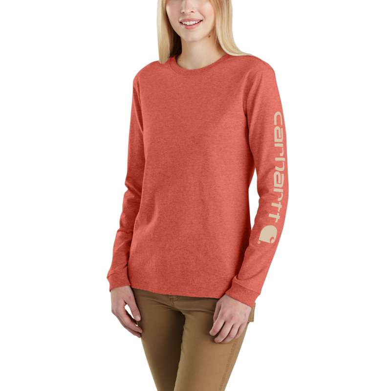 Carhartt Women's Workwear Logo Long Sleeve - CLAY R49