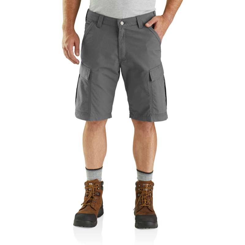 Carhartt Men's Force Relaxed Fit Ripstop Cargo Work Short - GRAVEL 039