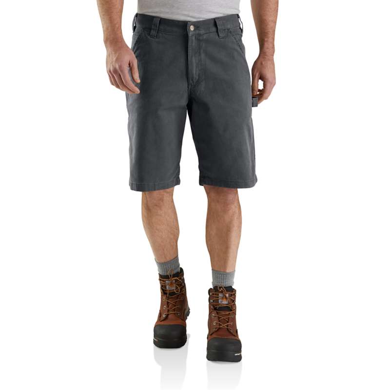 Carhartt Men's Rugged Flex Relaxed Fit Canvas Utility Work Short - SHADOW 029