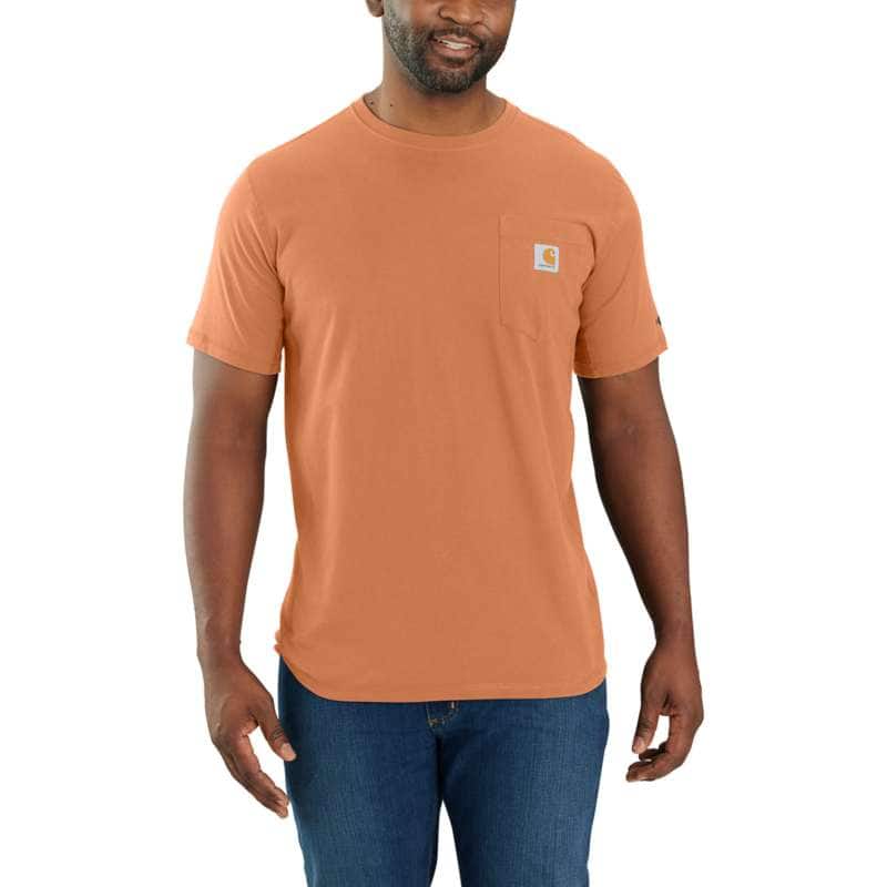 Carhartt Men's Force Relaxed Fit Midweight Short-Sleeve Pocket T-Shirt BIG - ORANGE DYO