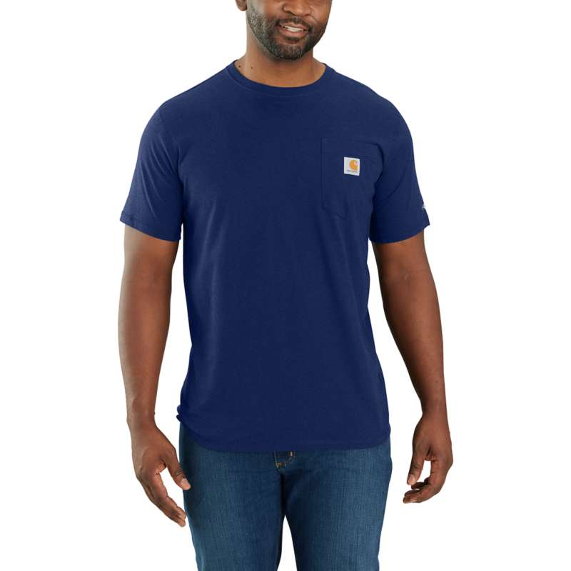 Carhartt Men's Force Relaxed Fit Midweight Short-Sleeve Pocket T-Shirt - SCOUT BLUE H53
