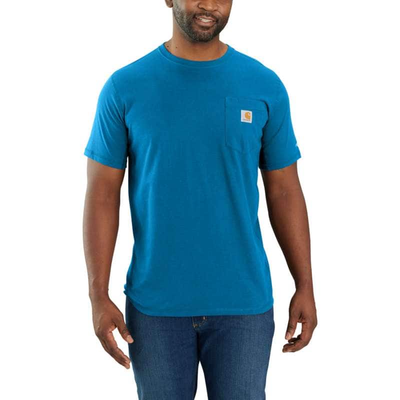 Carhartt Men's Force Relaxed Fit Midweight Short-Sleeve Pocket T-Shirt BIG - MARINE H71