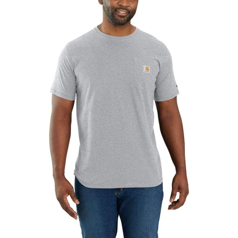 Carhartt Men's Force Relaxed Fit Midweight Short-Sleeve Pocket T-Shirt BIG - GRAY HGY
