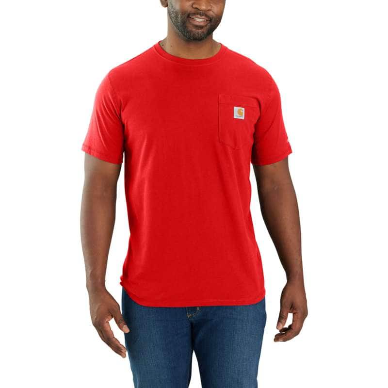 Carhartt Men's Force Relaxed Fit Midweight Short-Sleeve Pocket T-Shirt BIG - FIRE RED R67