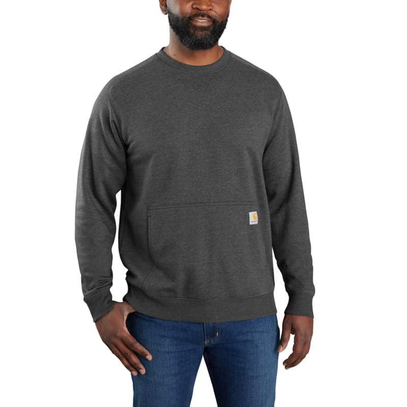 Carhartt Men's Force Relaxed Fit Lightweight Crewneck Sweatshirt BIG & TALL - CARBON CRH