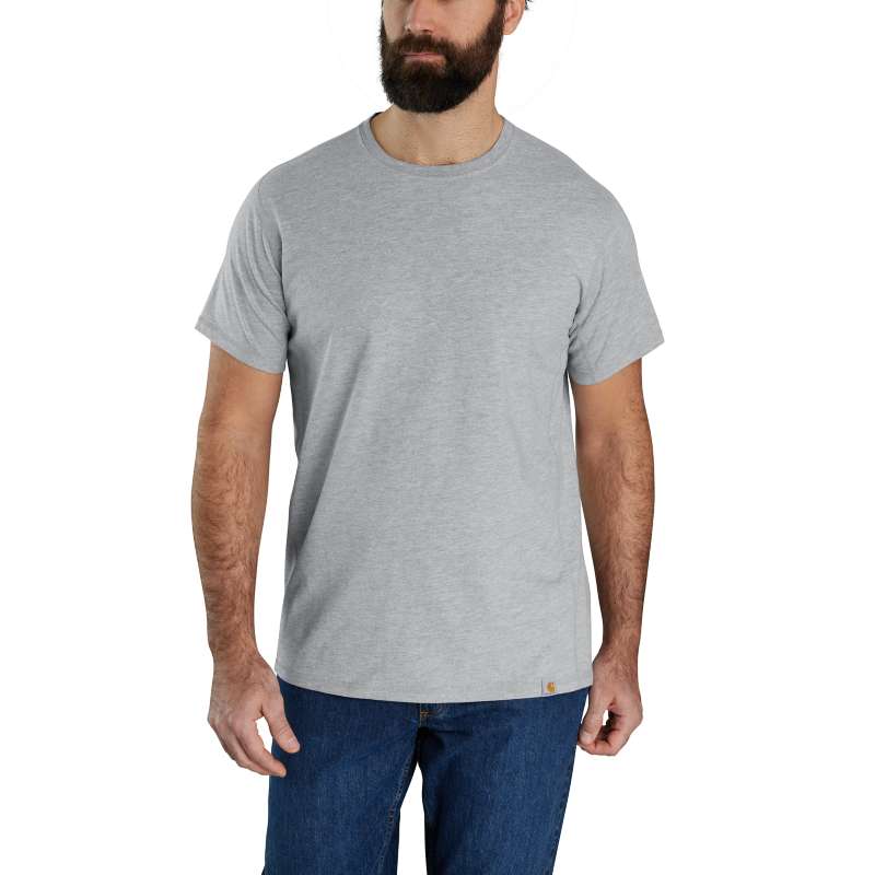 Carhartt Men's Force Relaxed Fit Midweight Short-Sleeve T-Shirt - GRAY HGY
