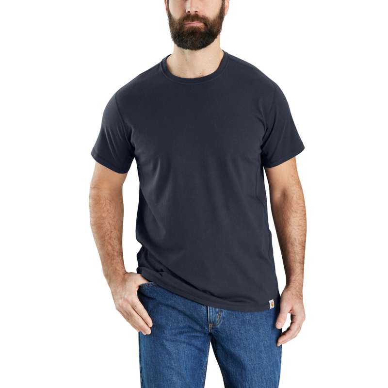 Carhartt Men's Force Relaxed Fit Midweight Short-Sleeve T-Shirt - NAVY I26