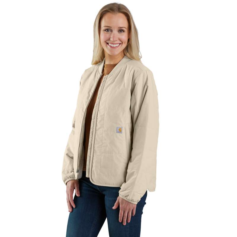 Carhartt Women's Rain Defender Loose Fit Lightweight Insulated Jacket - IVORY A16