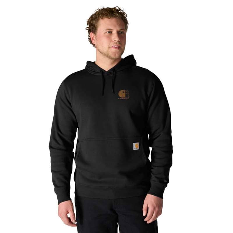 LT WEIGHT LOGO GRAPHIC HOODIE - BLACK N04