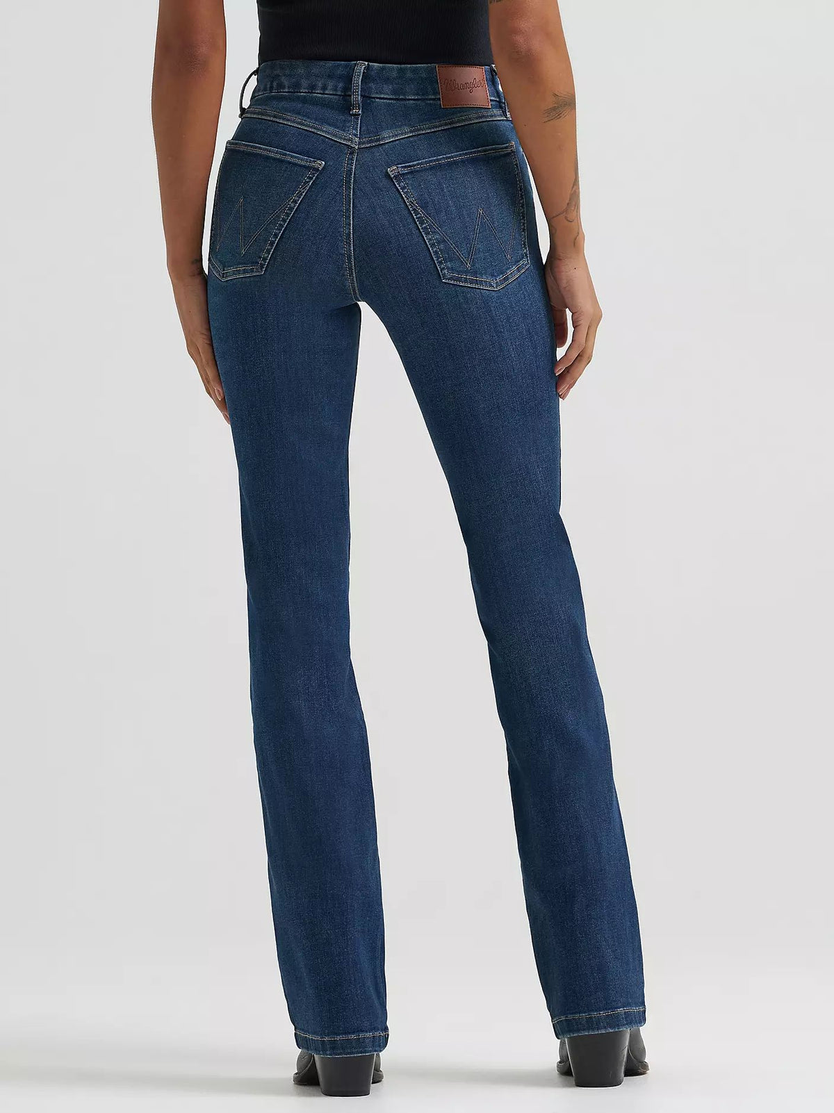 Wrangler Women's Bespoke Dark Wash High Rise Bootcut Jeans