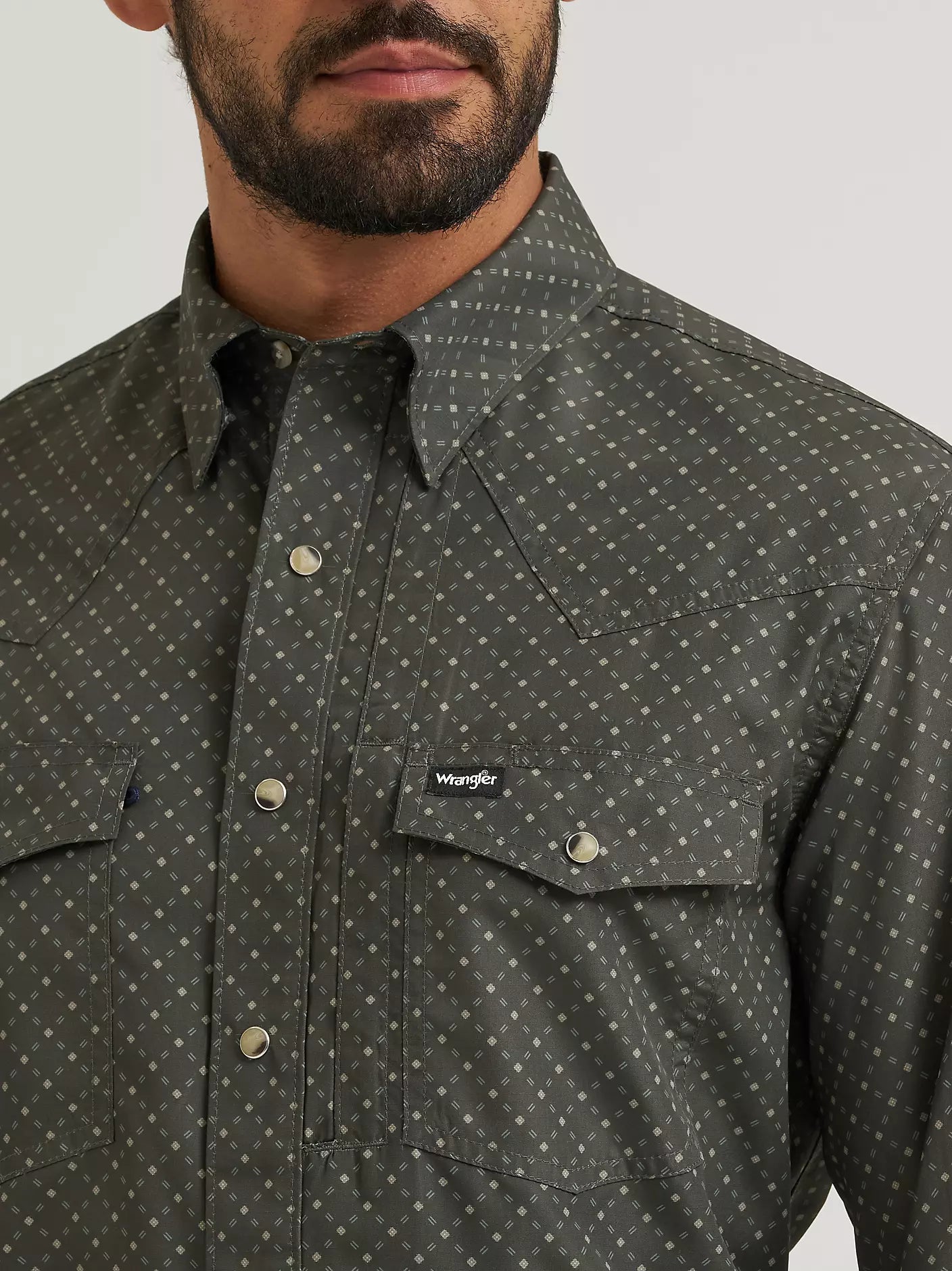 Wrangler Men's All Terrain Performance Print Shirt