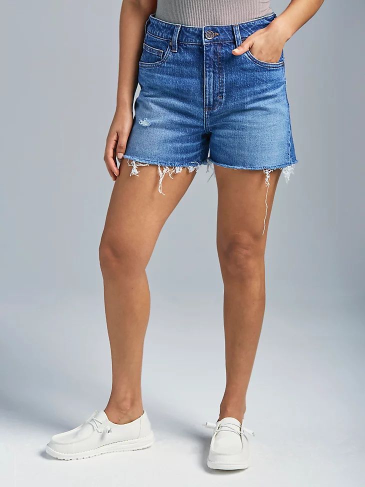 Wrangler Women's Retro Bailey High Rise Cut Off Shorts