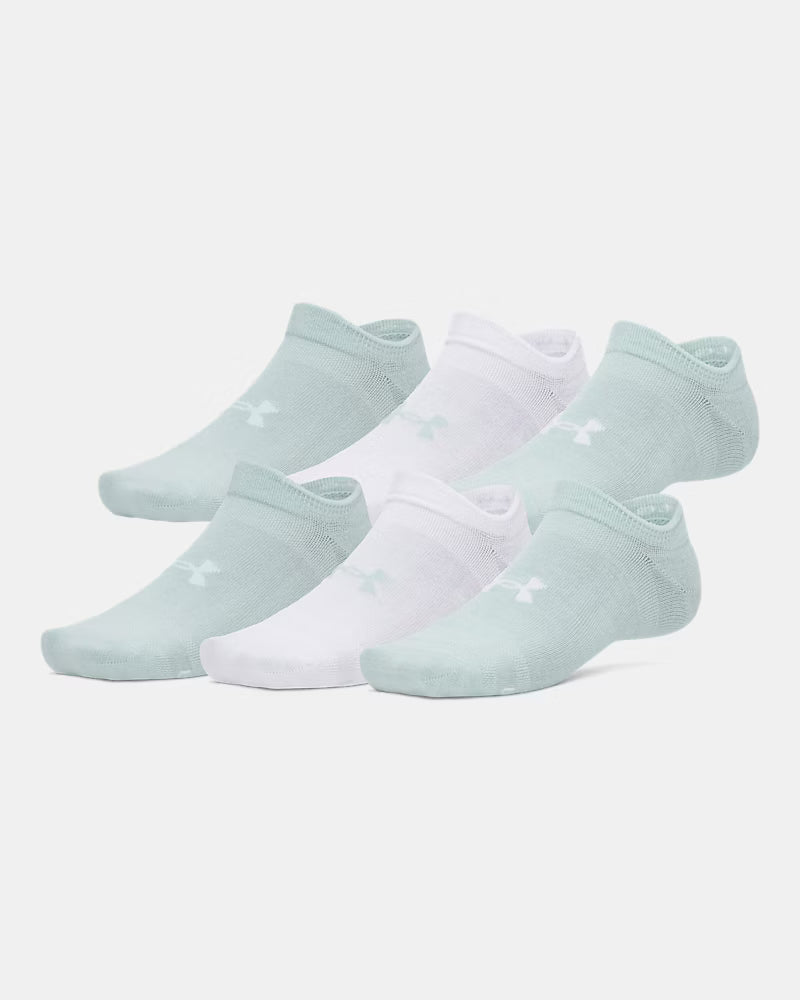 Under Armour Unisex Essential 6-Pack No-Show Socks