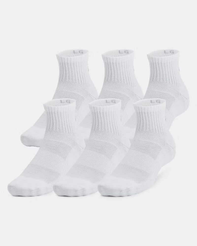 Under Armour Unisex Training Cotton 6-Pack Quarter Socks