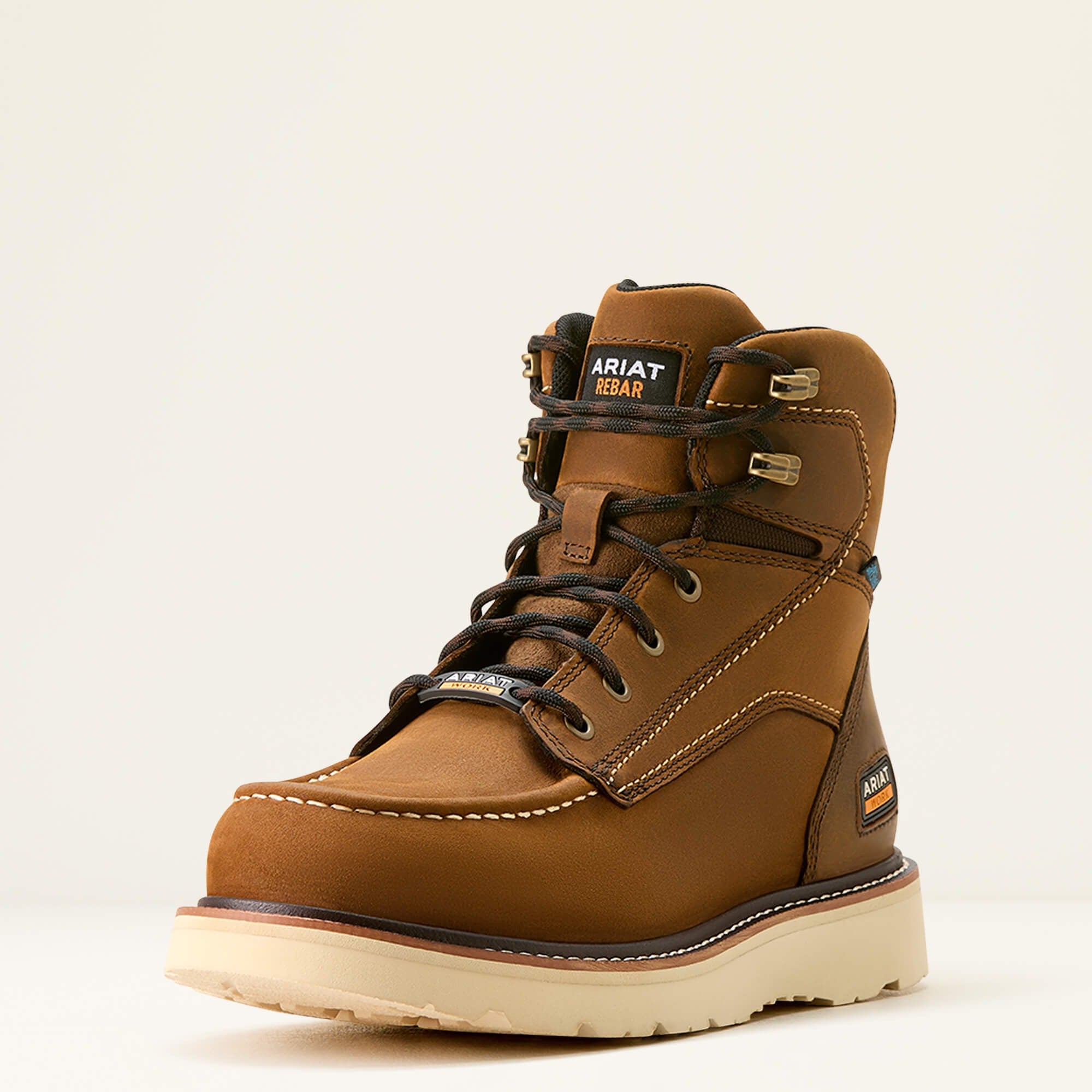 Ariat Men's Rebar Wedge Moc Toe 6" Waterproof Work Boot