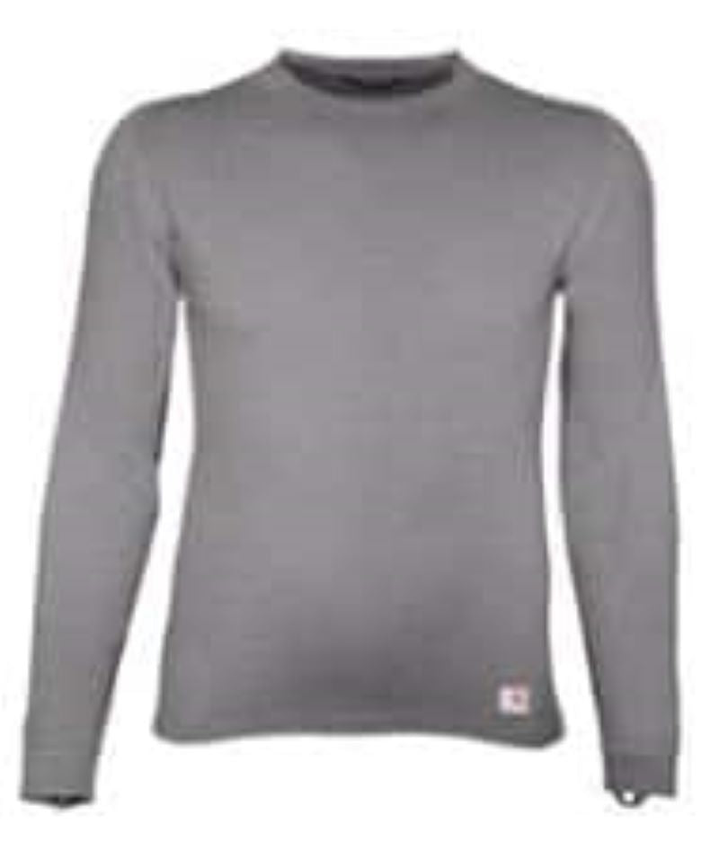Gordini Men's Force Heavyweight Heathered Knit Base Layer Crewneck Top