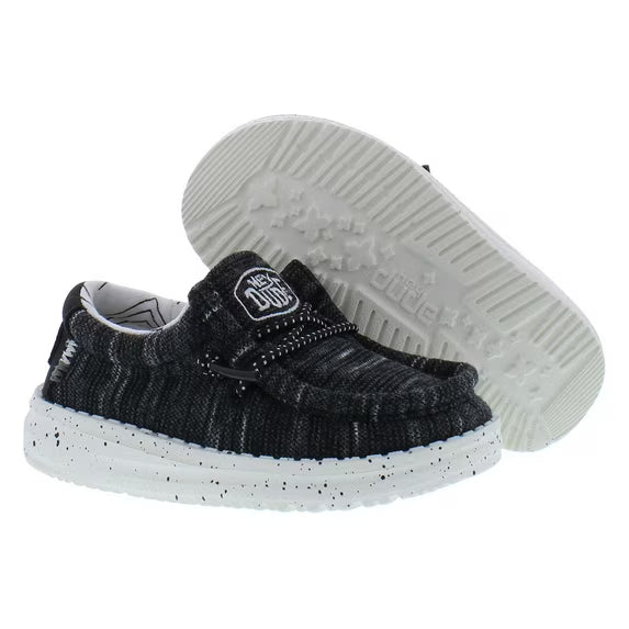 Hey Dude Toddler Wally Stretch Black