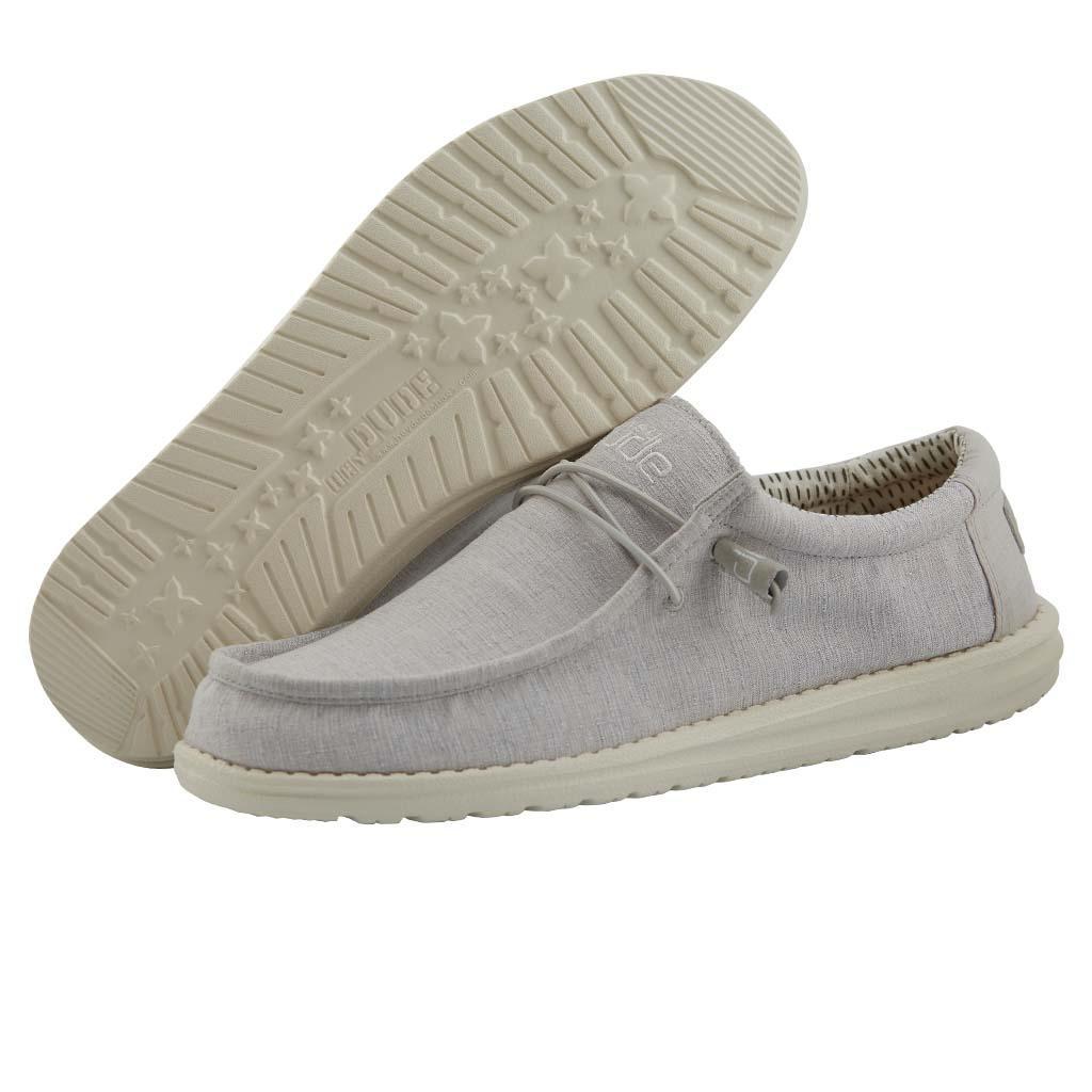 Hey Dude Men's Shoe Wally Chambray Grey
