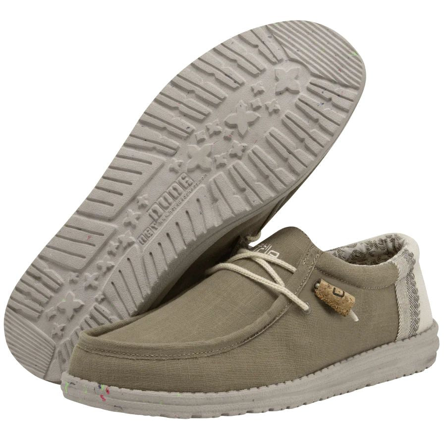 Hey Dude Men's Wally Linen Natural Mows