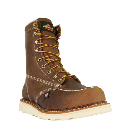 Thorogood Men's American Heritage 8" Trail Crazyhorse Safety Toe Moc Toe Wedge