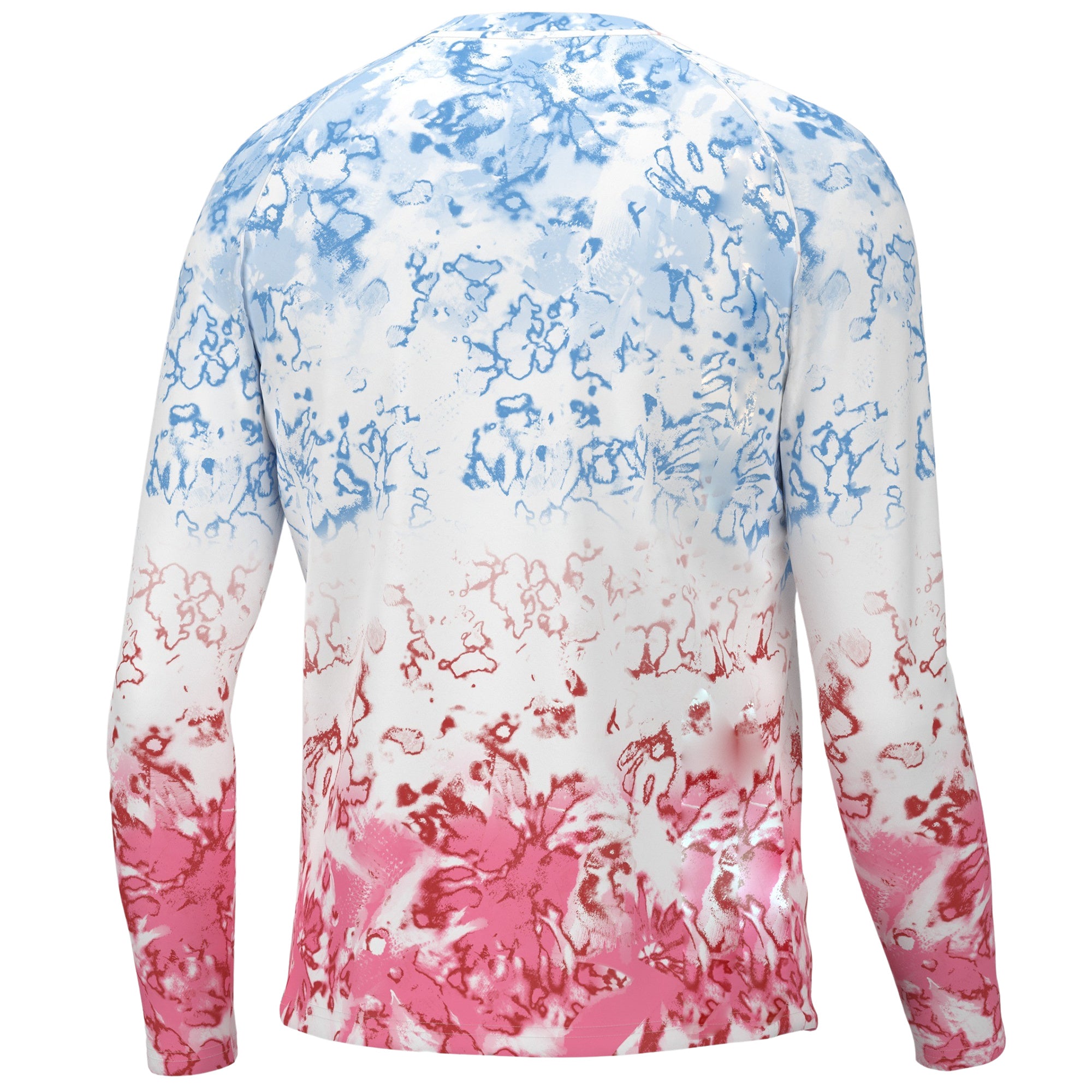 Huk Men's Fin America Fade Pursuit Long Sleeve Shirt