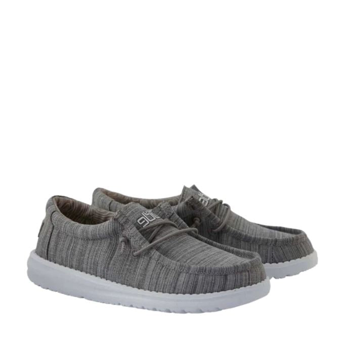 Hey Dude Youth Wally Blend Linen Stone