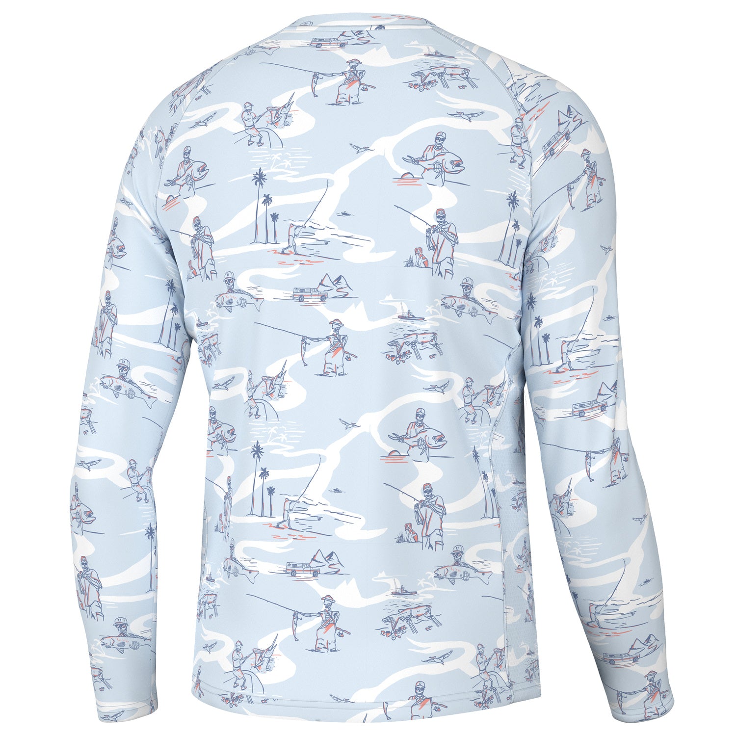 Huk Men's Pursuit Fish Bones Shirt