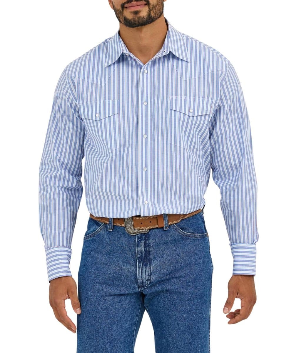 Wrangler Men's Wrinkle Resist Snap Shirt
