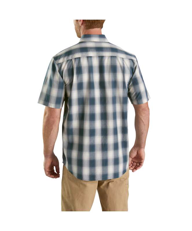 Carhartt Men's Essential Plaid Button Down Short Sleeve Short