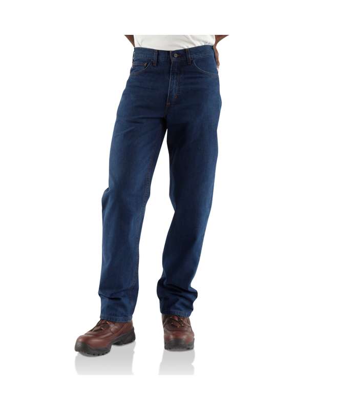 Men's Carhartt Flame-Resistant Signature Denim Jean-Relaxed Fit