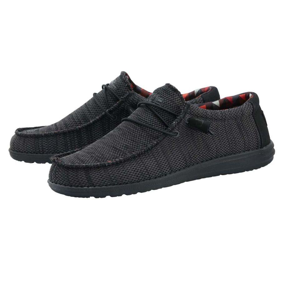 Hey Dude Men's Shoe Wally Sox Jet Black