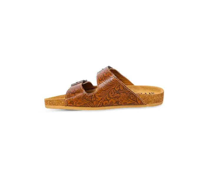 Myra Maggie Embossed Leather Sandals