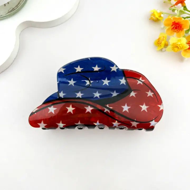 Cartoon Juice Can Print Hair Claw Clip