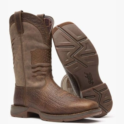 Durango Men's Rebel Distressed Flag Embroidery Western Boot