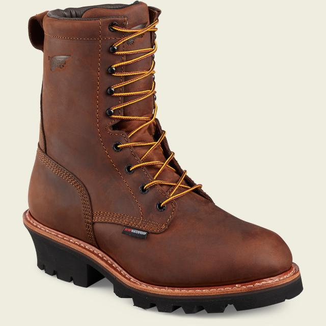 Red Wing Logger Max boots Men\'s Size 12d Red Wing Logger Max Boots Mens Size 11.5 E2 Brown Soft Toe  main image 2